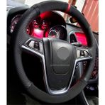 Gürler Oto Aksesuar Opel Insignia Kasa Kırmızı Yüzüklü Noktalı Direksiyon Kılıfı - Siyah - Kırmızı