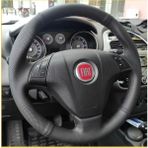 Gürler Oto Kılıf ve Aksesuar Fiat Uyumlu Linea Doblo- Fiorino Punto Tuşluversiyon Araca Özel Dikmeli Direksiyon Kılıf - Siyah