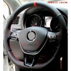 Gürler Oto Kılıf ve Aksesuar Ford Focus (2006 -2009)DIREKSIYON Kılıfı Carbon Alkantara Kırmızı - Siyah - Kırmızı