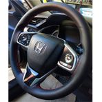 Gürler Oto Kılıf ve Aksesuar Honda Civic Dikme Direksiyon Kılıfı Kırmızı Ipli (10CM) - Siyah - Kırmızı
