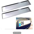 Gürler Oto Kılıf ve Aksesuar Paslanmaz Krom Plakalık Metal Nikelajlı 2 Adet