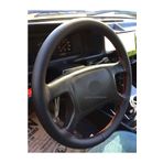 gürler oto kılıf ve aksesuar Tofaş Doğan Slx Uyumlu Deri Direksiyon Kılıfı Dikmeli Soft Kırmızı Ipli (10.CM)