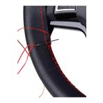 gürler oto kılıf ve aksesuar Toyota Corolla 2002-2006 Uyumlu Direksiyon Kılıfı Kırmızı-ipli 10.5cm