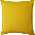 Gurlı Kırlent Kılıfı Sarı 50 x 50 cm - 50x50 cm