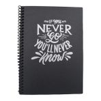 Gürmat 14X20 Siyah Yapraklı Defter Spiralli 40 Yaprak