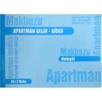 Gürmat Apartman Gelir Gider Makbuzu Otokopili 50X2 Nüsha 14X19 cm Kod:31