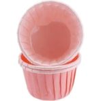Gurmender Depposıte Cupcake Kalıbı Minik Boy Düz Renk 38*30 mm - 100 Adet Pembe