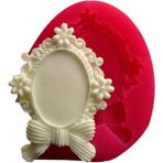 Gurmender Silikon Oval Ayna Çerçeve Kalıp 6x4,5 cm