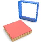Gurmender Tırtıklı Kare Polikarbon Kurabiye Kalıbı 6.5x6.5 cm