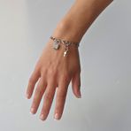 Gurmet Zincir Model Kilit Detaylı Silver Bileklik