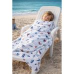 GÜRPAMUK HOME & BABY %100 Bambu Gemi Müslin Örtü & Battaniye Kız-Erkek Bebek/Çocuk