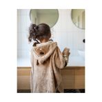 GÜRPAMUK HOME & BABY OUTLET %100 Pamuk Kız-erkek Çocuk Deniz, Plaj, Havuz, Banyo Havlu Panço trixie/benekli KAHVERENGİ