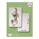 GÜRPAMUK HOME & BABY OUTLET 2'li Bebek Alt Açma Örtüsü, Sıvı Geçirmez Koruyucu Alez Yıkanabilir Bebek Bakım Pedi