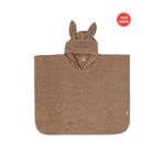 GÜRPAMUK HOME & BABY OUTLET İHRACAT %100pamuk Kız-Erkek Çocuk Deniz, Plaj, Havuz, Banyo Havlu Panço KULAKLI TAVŞAN/KAHVE