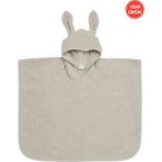 Gürpamuk Home Baby Outlet Ihracat Pamuklu Kapşonlu Kız-Erkek Çocuk Deniz, Plaj, Havuz, Banyo Havlu Panço Kulaklı - Bej - 1 - 4 Yaş
