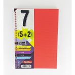 Gürpaş 5 Kareli + 2 Çizgili Ayraçlı Defter 210 Yaprak Kırmızı