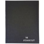 Gürpaş Ticari Fihrist 16'lı 17X24 Cilt Bezli Siyah