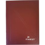 Gürpaş Ticari Fihrist 20'li 20X28 Cilt Bezli Kırmızı