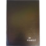 Gürpaş Ticari Fihrist 24'lü 20X28 Cilt Bezli Siyah