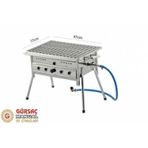 Gürsaç Tüplü Lav Taşlı 35X45cm Mangal Seti