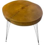 GÜRSES HOME Kütük Yan Sehpa 50x55 cm Oval
