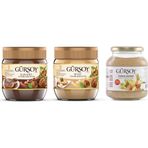 Gürsoy 400 gr Kakaolu Fındık Kreması + 400 gr Sütlü Fındık Kreması + 320 gr Fındık Ezmesi
