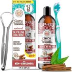 Guru Nanda Coconut - Cinnamon Ağız Bakım Suyu 237 ml Antibakteriyel Etki ile Ferah Nefes Sağlar