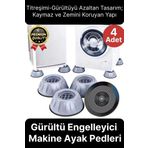 Gürültü Engellen Titreşim Önleyici Vantuzlu Beyaz Eşya Çamaşır Bulaşık Makinası Ayak Pedi Stoper