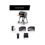 Guruss CG-050 GRS10 Kömürlü Barbekü Mangal Tam Set siyah