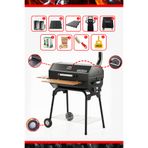 Guruss CG-075 Döküm Full Paket | Döküm Izgara + Baca + Pürmüz + Aksesuar Seti | (Siyah)