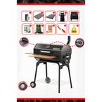 Guruss CG-075 Mangal PRO Gurme Paketi | Kullanıma Hazır SET | Kur, Yak, Keyfini Çıkar (Siyah)