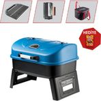Guruss Go&grill Portatif Barbekü | Kömürlü Mangal Seti Tutuşturucu Tablet Hediyeli
