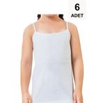 Güryıldız Kız Çocuk İp Askılı Atlet 6'lı 90202024