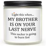 Gusgopo Sister in Law Hediyeleri, En İyi Gelin Lavanta Soya 7 oz Mum Işığı Kardeşim Son Sinirinizdeyken, Yeni Kız Kardeşiniz İçin Komik Noel Doğum Günü Sevgililer Günü Hediyeleri (Beyaz)