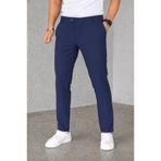 Gussi Erkek Lacivert Renk Kaliteli Esnek Likralı Slim Fit Kumaş Pantolon