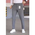 Gussi Erkek Okul Grisi Renk Kaliteli Esnek Likralı Slim Fit Kumaş Pantolon