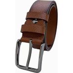 Gutiero 4 cm Hakiki Deri Taba Erkek Kemer Şık Tasarım ve Günlük Kullanım İçin - 105 cm - Kahverengi