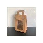 Güven Asetat Kutu Market 7.5x10.5x4.5 Kraft Pencereli Çerez Kutusu (50 Adet)