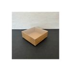 Güven Asetat Kutu Market 8x8x3 Altı Kraft Karton Üstü Asetat Kutu (50 adet)