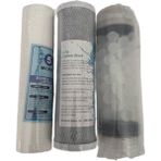 Güven Daire Bina Sayaç Girişi 3 Aşama Arıtma Filtresi Seti 10" - Beyaz - 5 Mikron Spun filtre