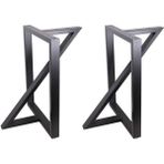 Güven Dekoratif Metal Masa Ayak 70 x 60 cm Mat Siyah Renk Dayanıklı Yapı ile Modern Tasarım