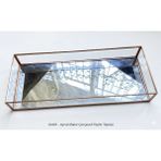 Güven Gondol Aynalı Büyük Boy Tepsi Damat Nişan Tepsisi - 35 x 15 cm