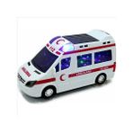 Güven Pilli 3D Işıklı Oyuncak Ambulans Arabası