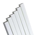 Güven Sanat 5750298 2x5 mm 50 cm 10 Adet Plastik İçi Boş Beyaz Çıta