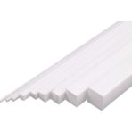 Güven Sanat Plastik Kare Çıta 5mm 50 cm Dolu Beyaz Model 4 Adet Sanatsal Malzeme