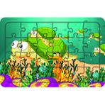 Güven Serigrafi Deniz Canlıları 24 Parça Model 11 Ahşap Çocuk Puzzle Yapboz