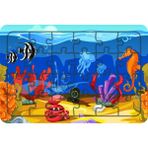 Güven Serigrafi Deniz Canlıları 24 Parça Model 8 Ahşap Çocuk Puzzle Yapboz
