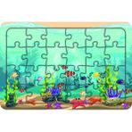 Güven Serigrafi Deniz Canlıları 24 Parça Model 9 Ahşap Çocuk Puzzle Yapboz