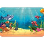 Güven Serigrafi Deniz Canlıları 35 Parça Model 14 Ahşap Çocuk Puzzle Yapboz