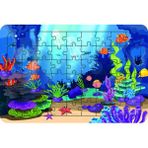 Güven Serigrafi Deniz Canlıları Model 12 54 Parça 19,5 x 29,5 cm Ahşap Çocuk Puzzle Yapboz